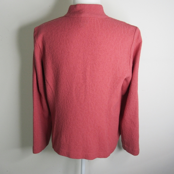 EILEEN FISHER Dark Coral Wool, Blazer SZ S - Picture 9 of 9